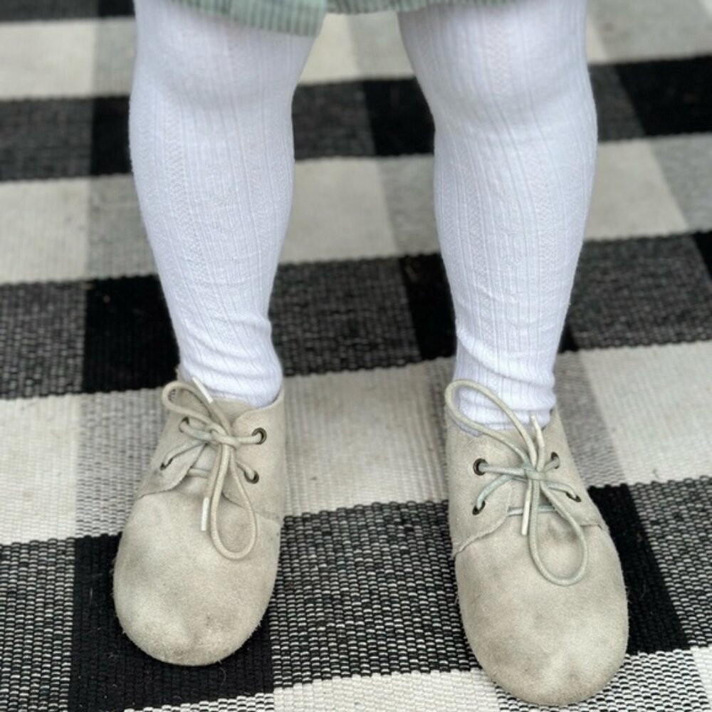 Piper Finn | Cream Low Top Oxfords Hard Sole | Size 9